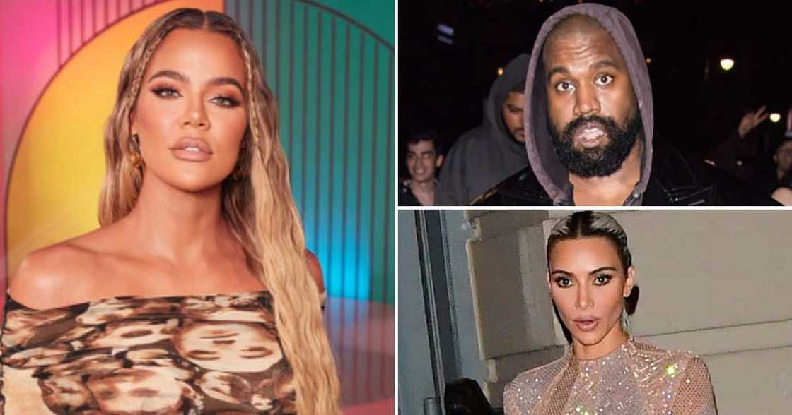 Khloe Kardashian, Kim Kardashian, and Kanye West Khloe Kardashian, Kim Kardashian, and Kanye West