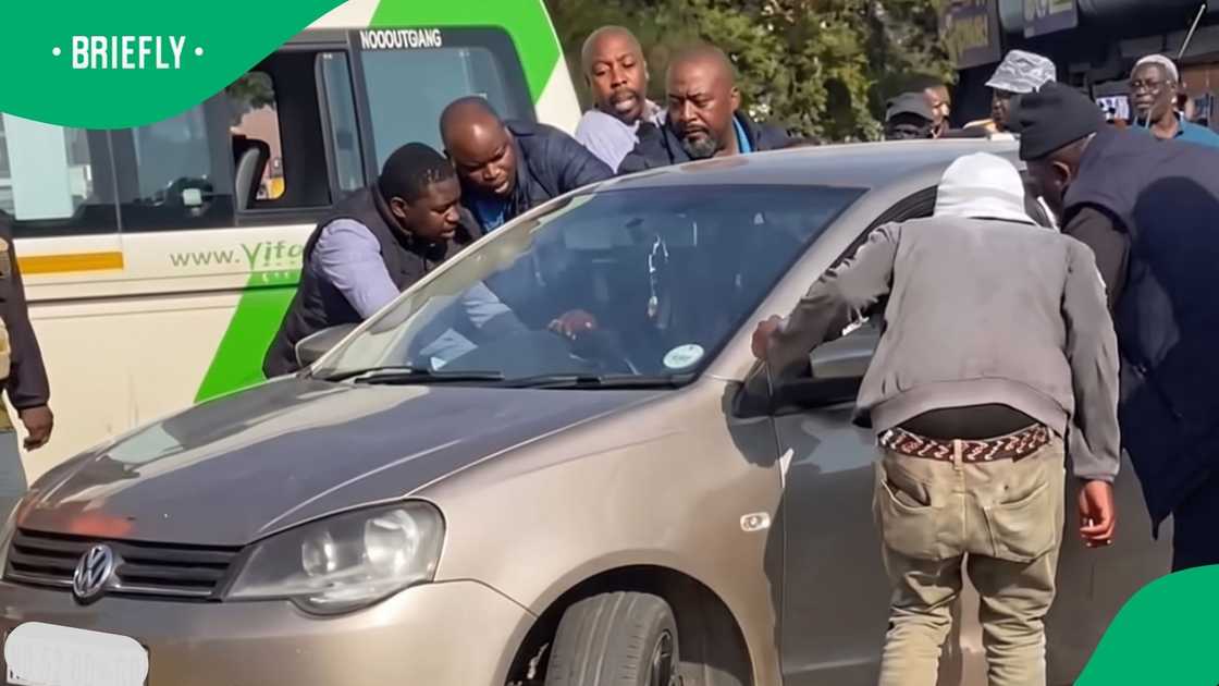 A VW Polo driver was attacked in Rustenburg