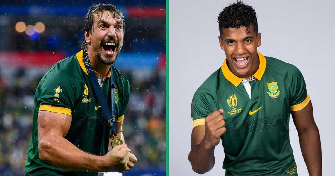 Springbok Eben Etzebeth won the SA Player of the Year award while Canan Moodie won the Young Player of the Year at the recent SA Rugby awards.