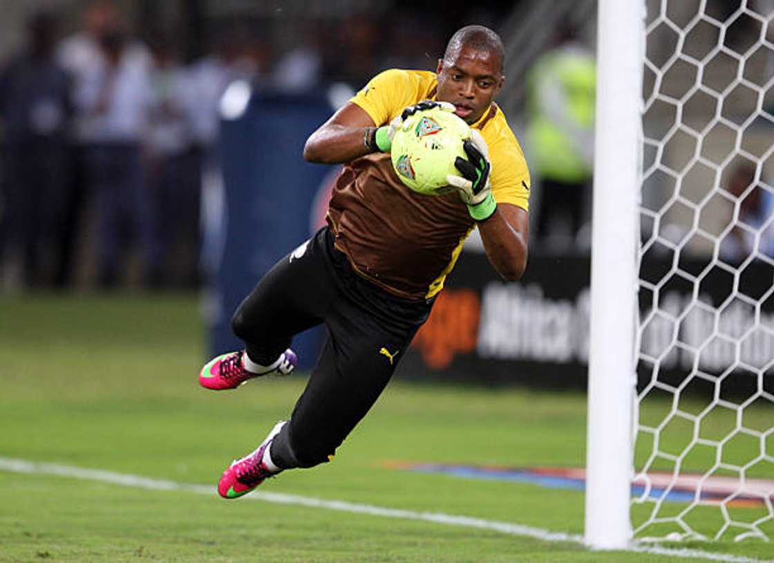 Former Kaizer Chiefs goalkeeper minding the goals for the national team Former Kaizer Chiefs goalkeeper minding the goals for the national team