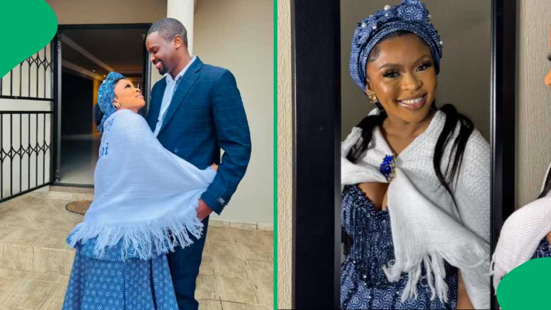 South Africans applauded a lady's traditional celebrations. South Africans applauded a lady's traditional celebrations.