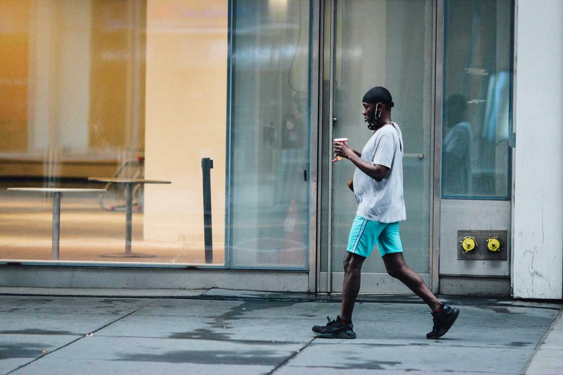 A man walking on the street