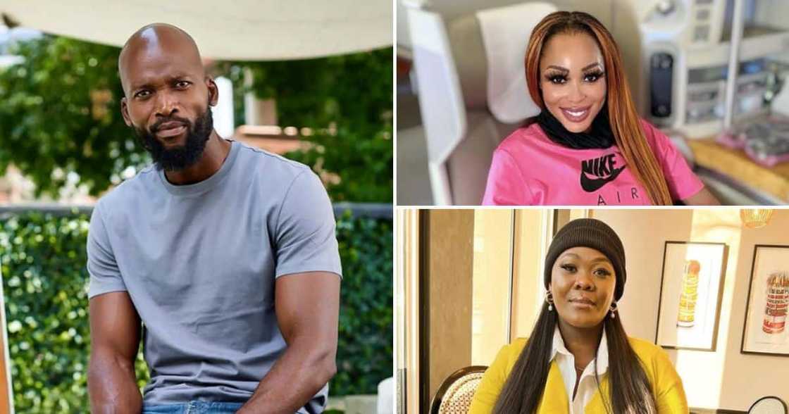 Khanyi Mbau, Mondli Makhoba and Zikhona Sodlaka Khanyi Mbau, Mondli Makhoba and Zikhona Sodlaka