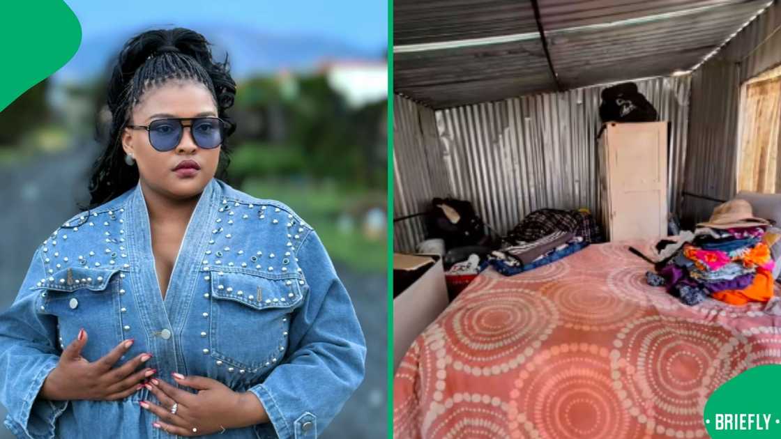 She plastered it, tiled it, and even put a gorgeous ceiling just to ensure it matched her style and personality She plastered it, tiled it, and even put a gorgeous ceiling just to ensure it matched her style and personality