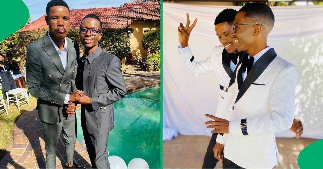 A queer couple found love on LinkedIn and tied the knot just weeks after. A queer couple found love on LinkedIn and tied the knot just weeks after.