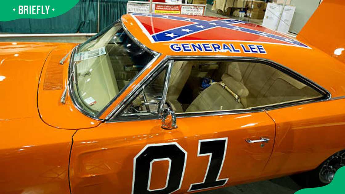 General Lee's car from the Dukes of Hazzard TV show General Lee's car from the Dukes of Hazzard TV show