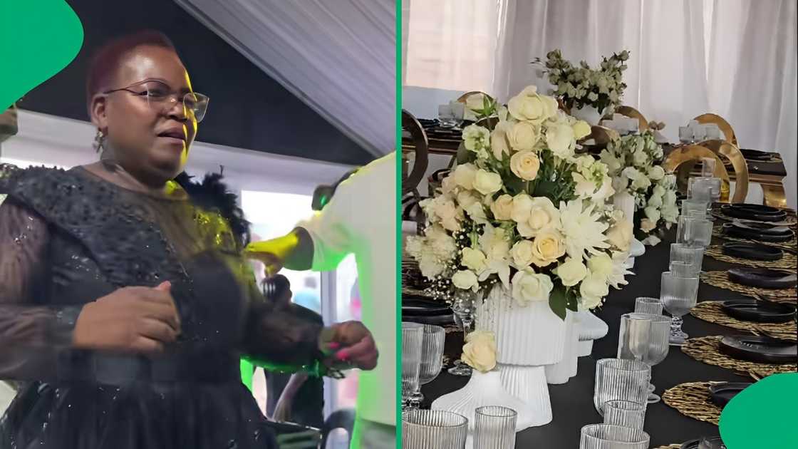 A woman was stunned by her surprise birthday party A woman was stunned by her surprise birthday party