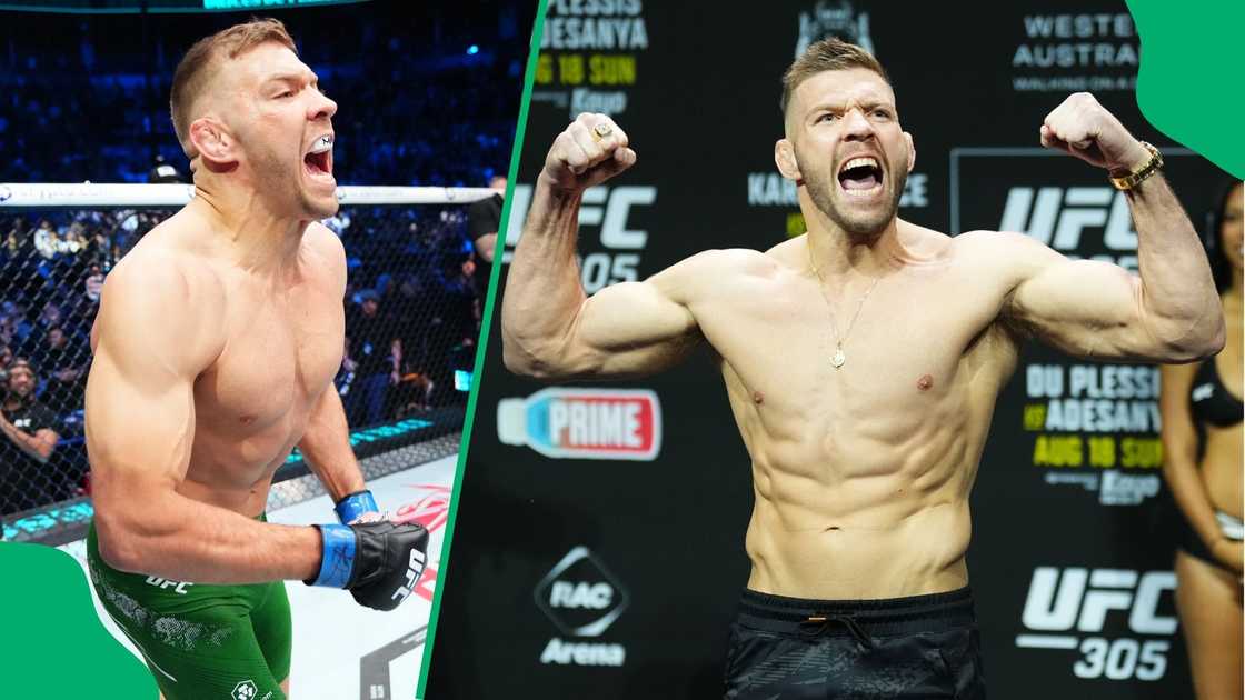 Dricus du Plessis showed confidence ahead of his fight against Sean Strickland. Dricus du Plessis showed confidence ahead of his fight against Sean Strickland.