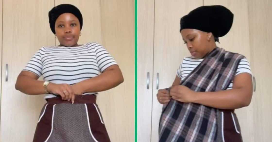 TikTok video shows modern makoti's modern dress TikTok video shows modern makoti's modern dress