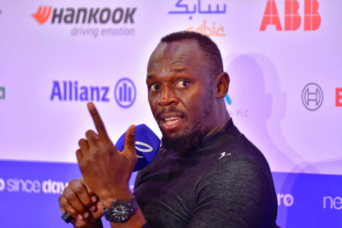 Olympic gold medalist Usain Bolt Olympic gold medalist Usain Bolt