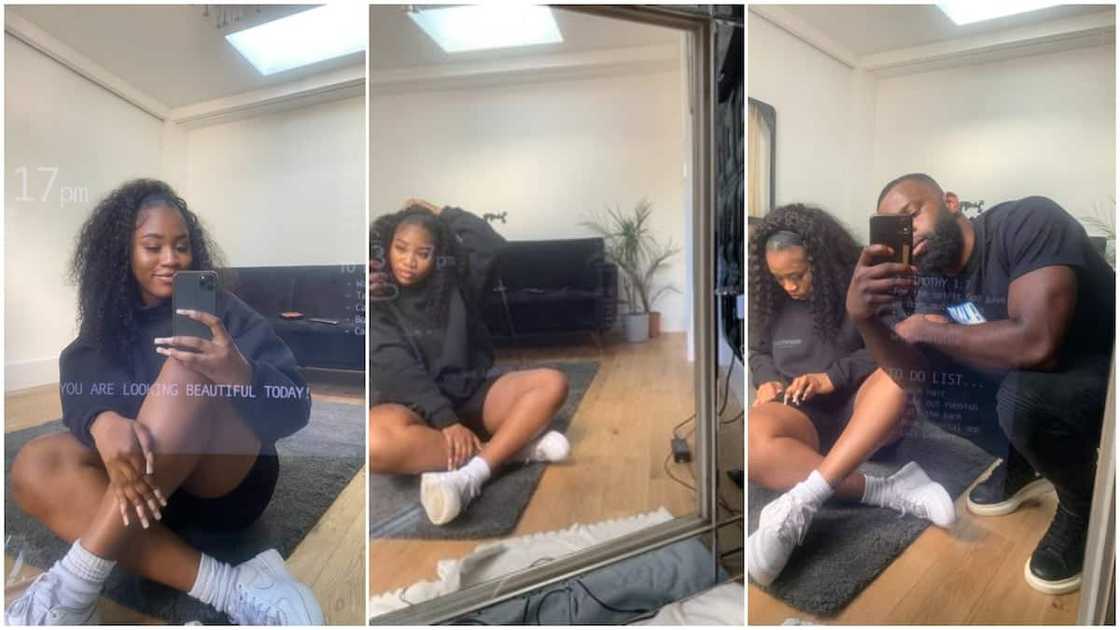 Nigerian Man Builds Smart Mirror for Girlfriend That Displays Bible Scriptures, Tells Her She’s Beautiful