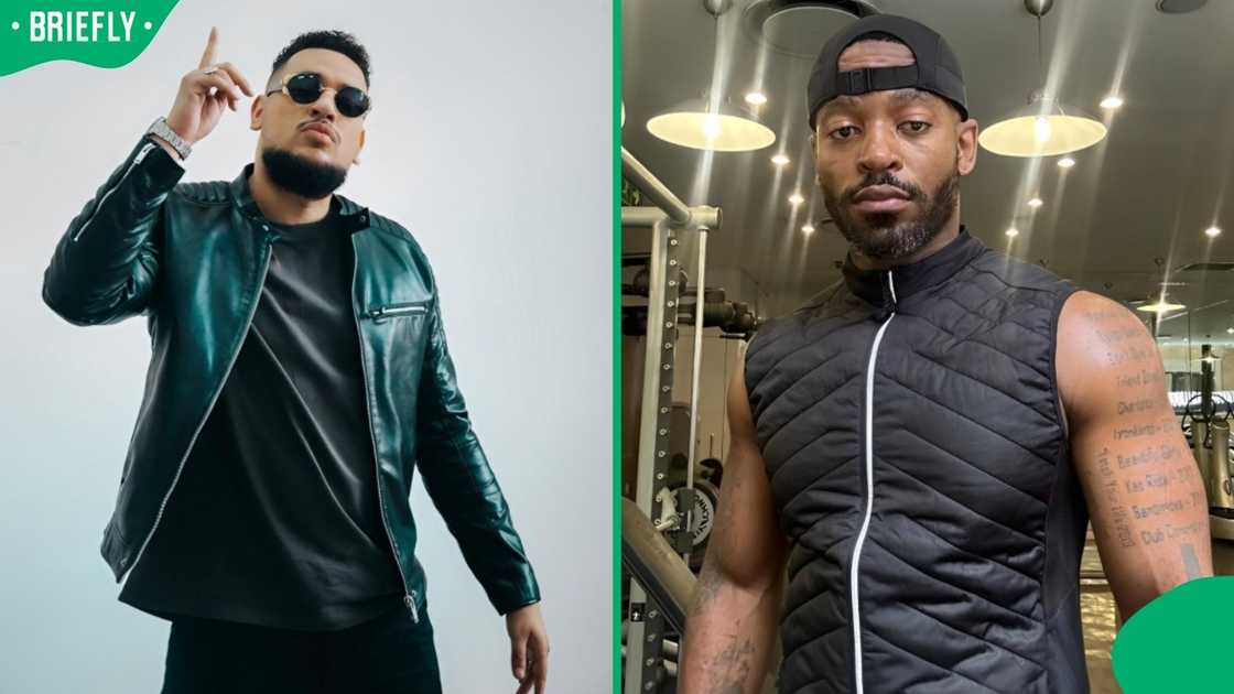 AKA and Prince Kaybee. AKA and Prince Kaybee.