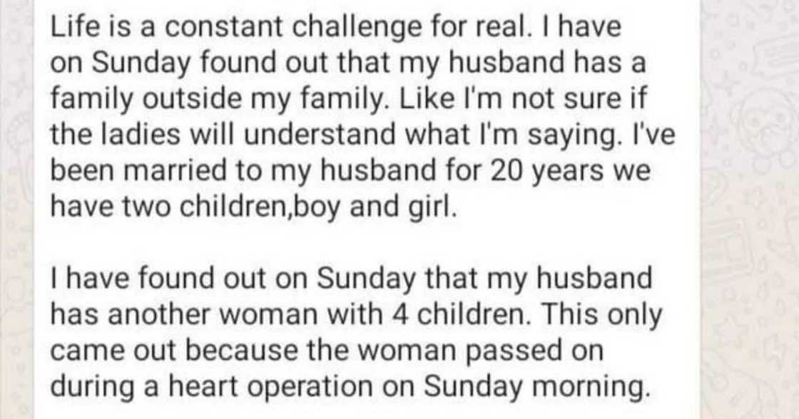 “Your Husband Is a Widow?”: Lady Finds Out Husband Has 2nd Family After Other Wife Dies “Your Husband Is a Widow?”: Lady Finds Out Husband Has 2nd Family After Other Wife Dies