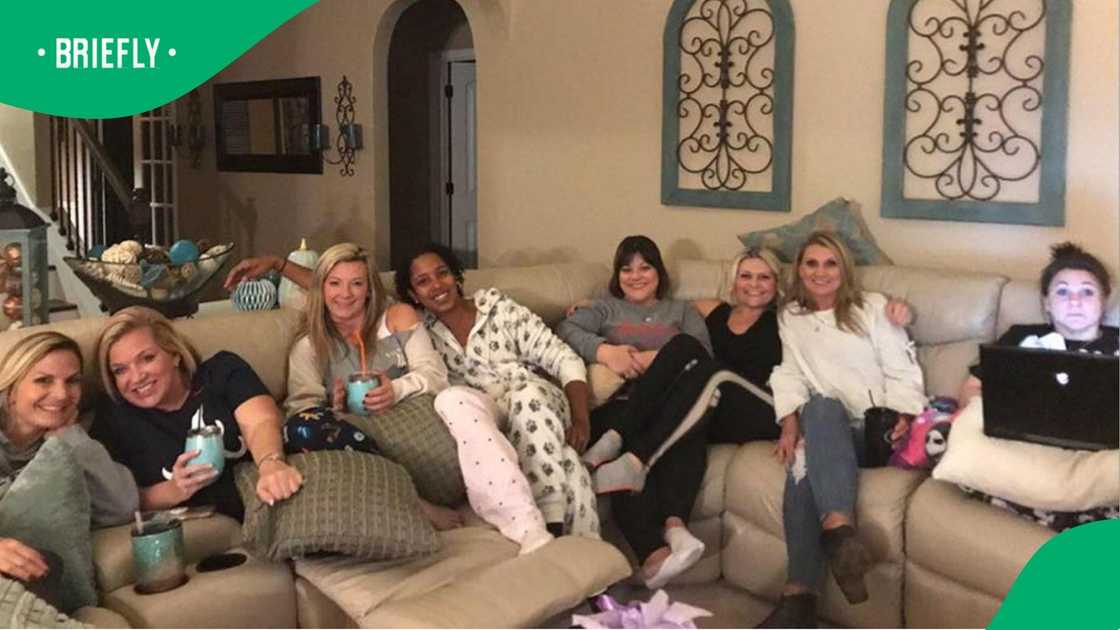 Tamla Horsford and the 'Football Moms.' Tamla Horsford and the 'Football Moms.'
