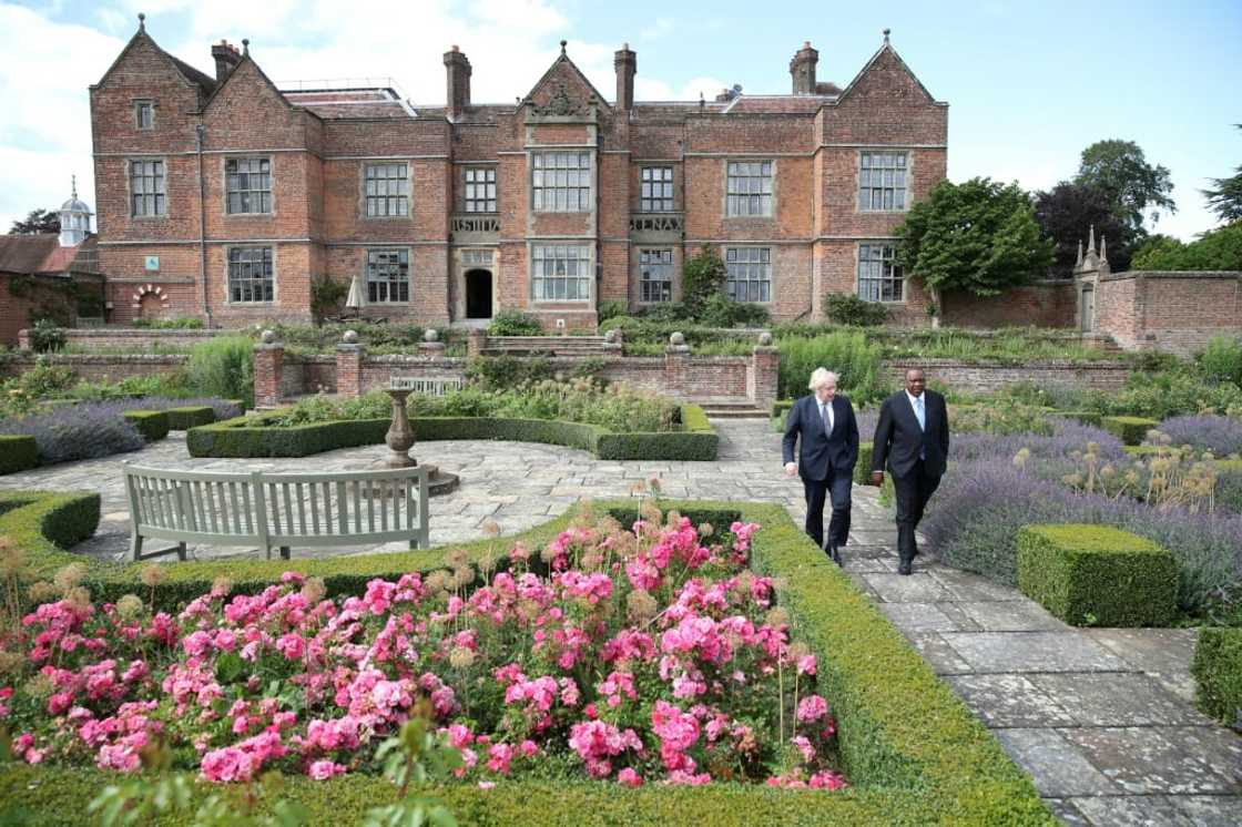 Boris Johnson hosted Kenya's President Uhuru Kenyatta at Chequers a year ago