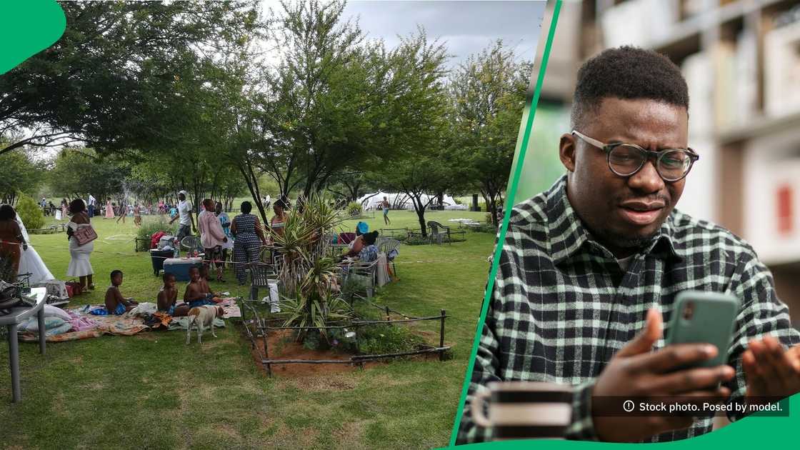 The owner of the Hanscombe's Haven Holiday Resort was attacked and stabbed in a viral video The owner of the Hanscombe's Haven Holiday Resort was attacked and stabbed in a viral video