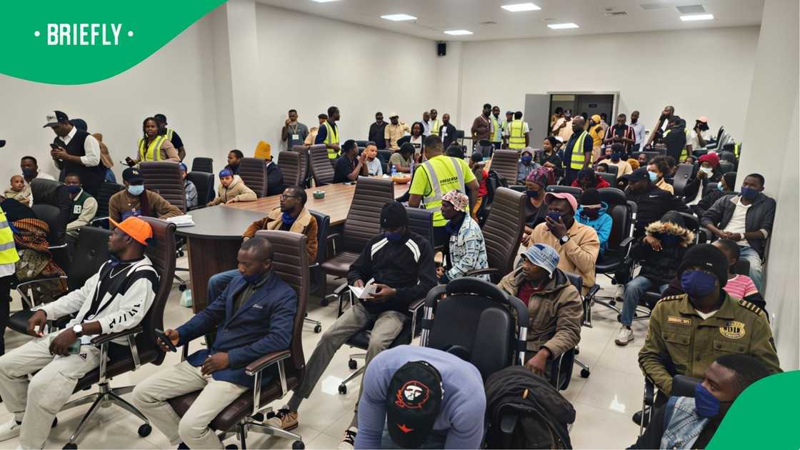 Returning nationals received large financial gifts to help them start over in Lagos Returning nationals received large financial gifts to help them start over in Lagos