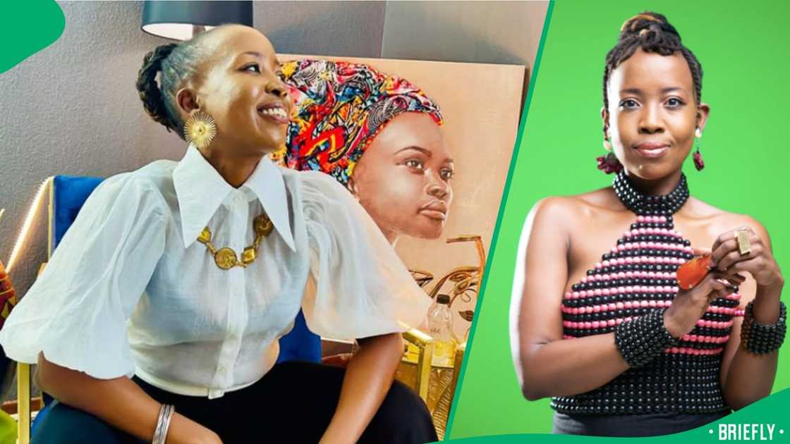 Ntsiki Mazwai shows off her family