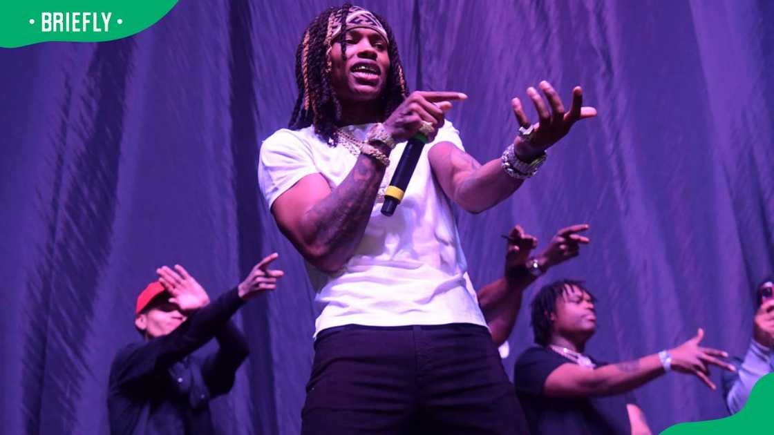 The late rapper King Von during The PTSD Tour In Concert in 2020 The late rapper King Von during The PTSD Tour In Concert in 2020