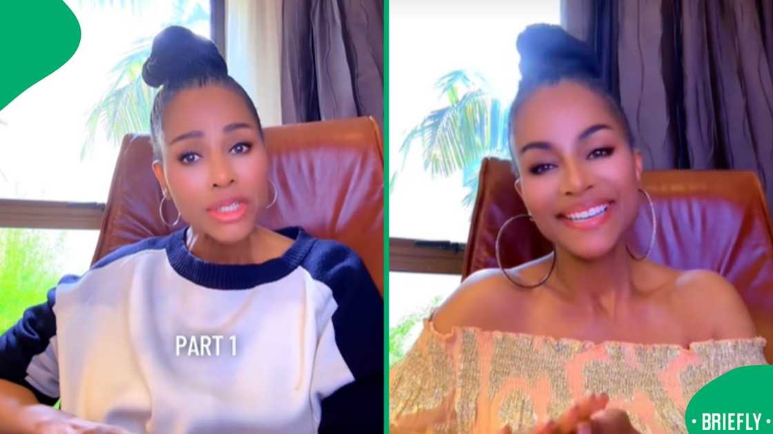 Dr Anele on the right smiled at the camera as she shared her story