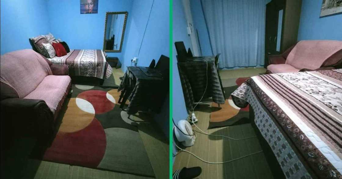 A South African man showed off his home. A South African man showed off his home.