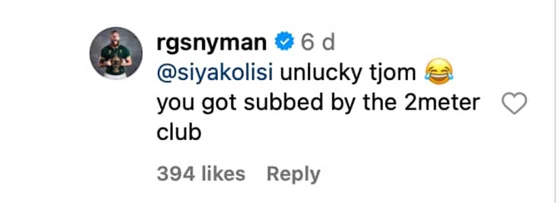 RG Snyman comments on Eben Eztebeth's post RG Snyman comments on Eben Eztebeth's post