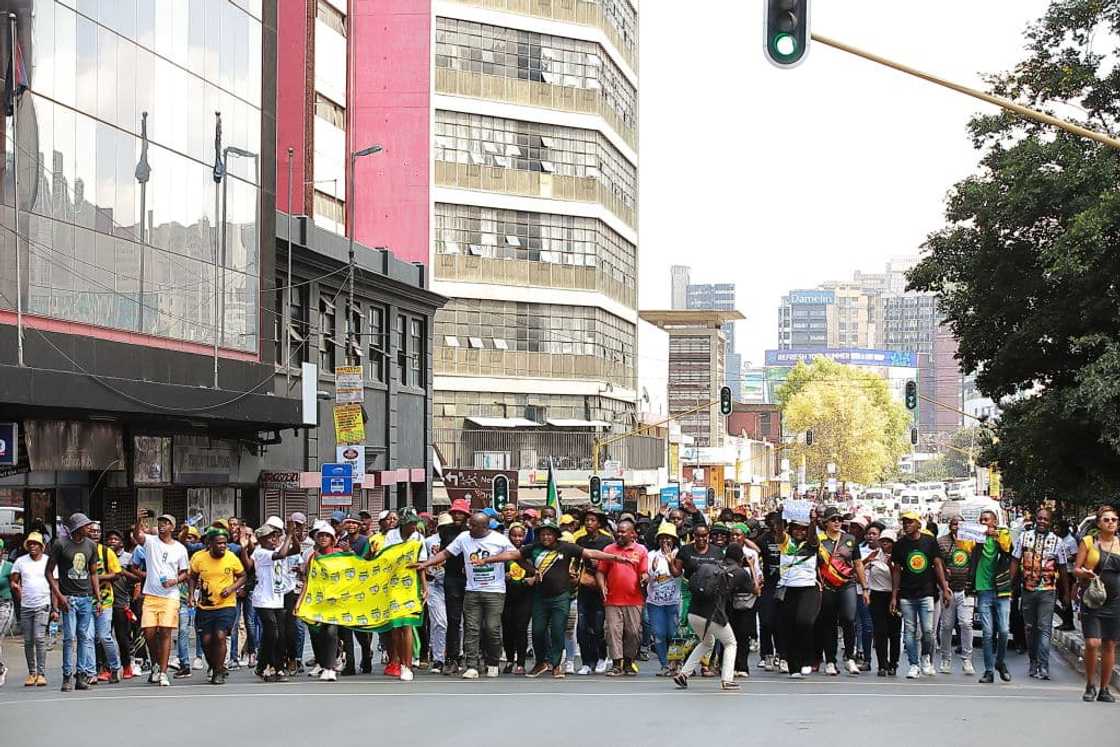 The ANCYL joined the Soshanguve community in an anti-crime march The ANCYL joined the Soshanguve community in an anti-crime march