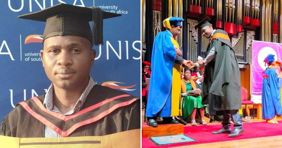 Captain Masekela Rufus Magoro on graduation day Captain Masekela Rufus Magoro on graduation day