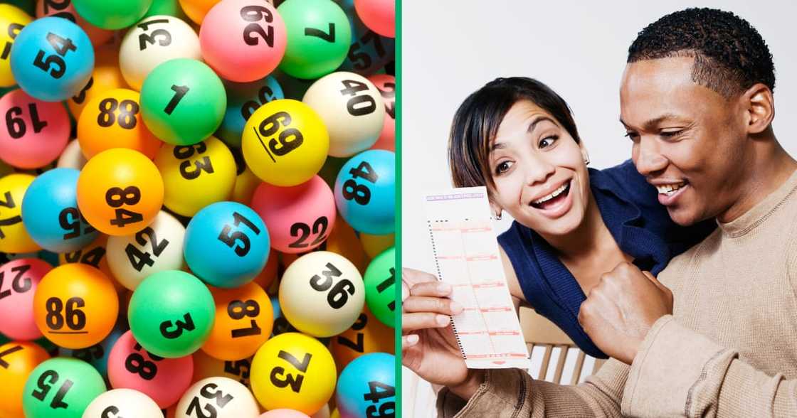 Couple checks winning lottery ticket Couple checks winning lottery ticket