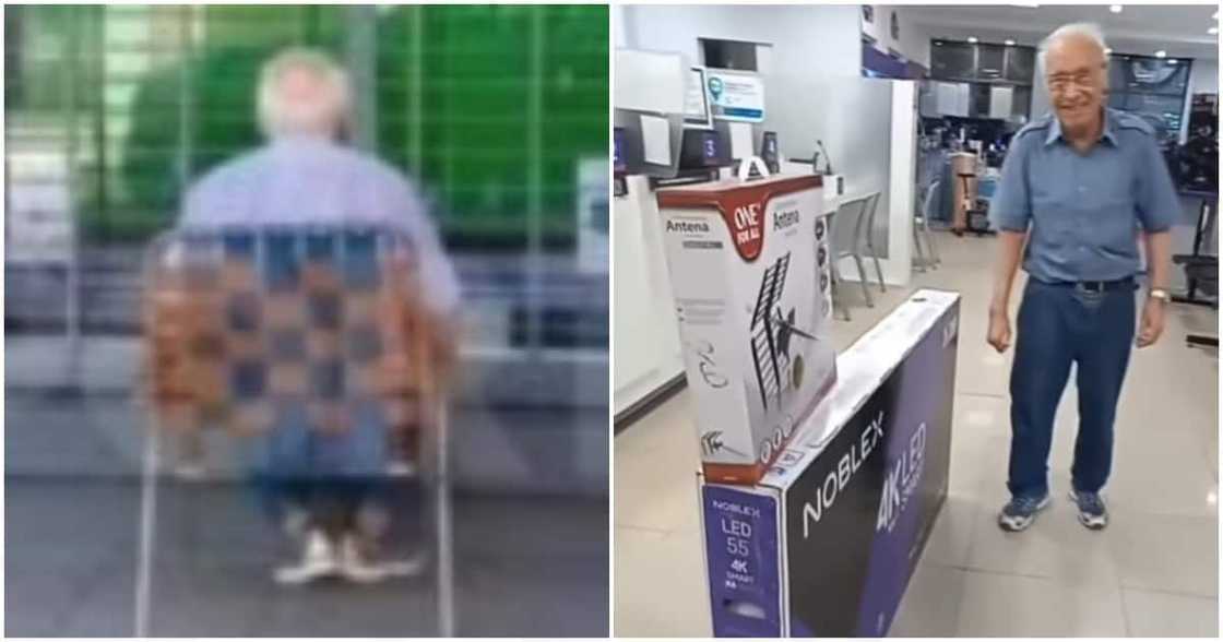 Carlos, 83-year-old, Argentine grandpa, watching World Cup alone.