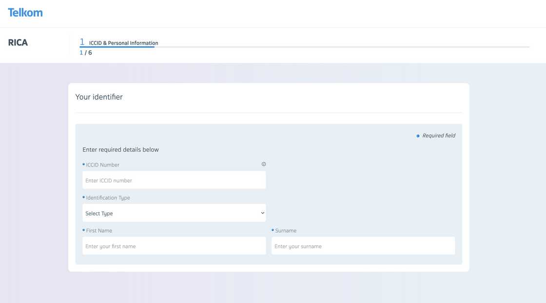 How to start RICA process How to start RICA process