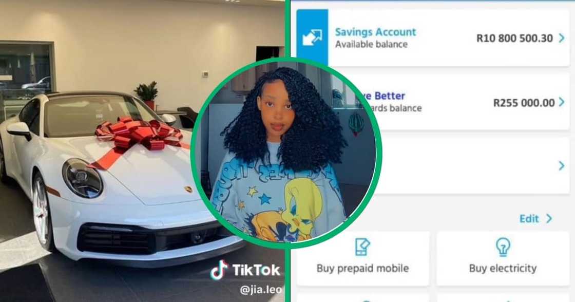A privileged kid showed off her car and money A privileged kid showed off her car and money