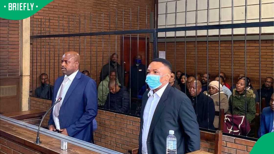 Kagiso Lerutla and suspended Ekurhuleni Metro Police Department (EMPD) Deputy Chief, Commissioner Julius Mkhwanazi