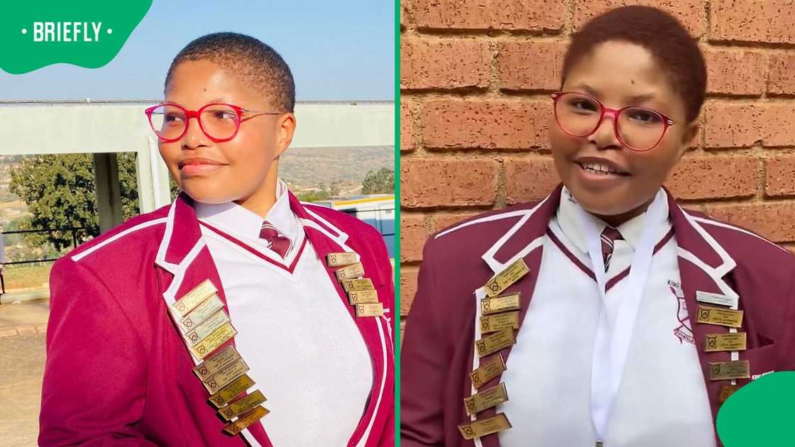 Simesihle Khuzwayo from King Bhekuzulu College in KwaZulu-Natal posed in her school uniform. Simesihle Khuzwayo from King Bhekuzulu College in KwaZulu-Natal posed in her school uniform.