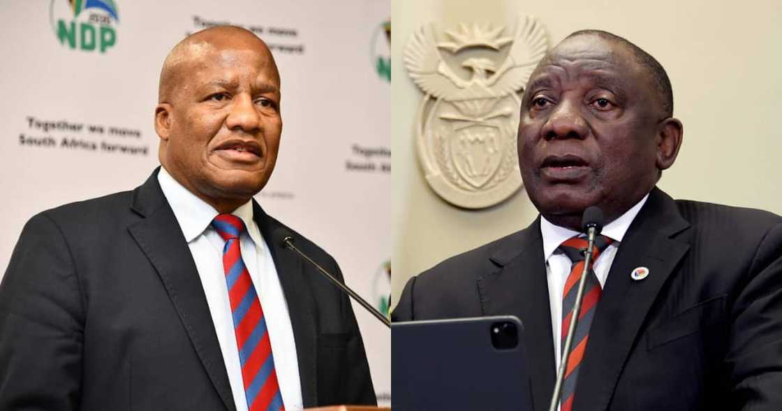 President Ramaphosa delivers touching eulogy for Jackson Mthembu President Ramaphosa delivers touching eulogy for Jackson Mthembu