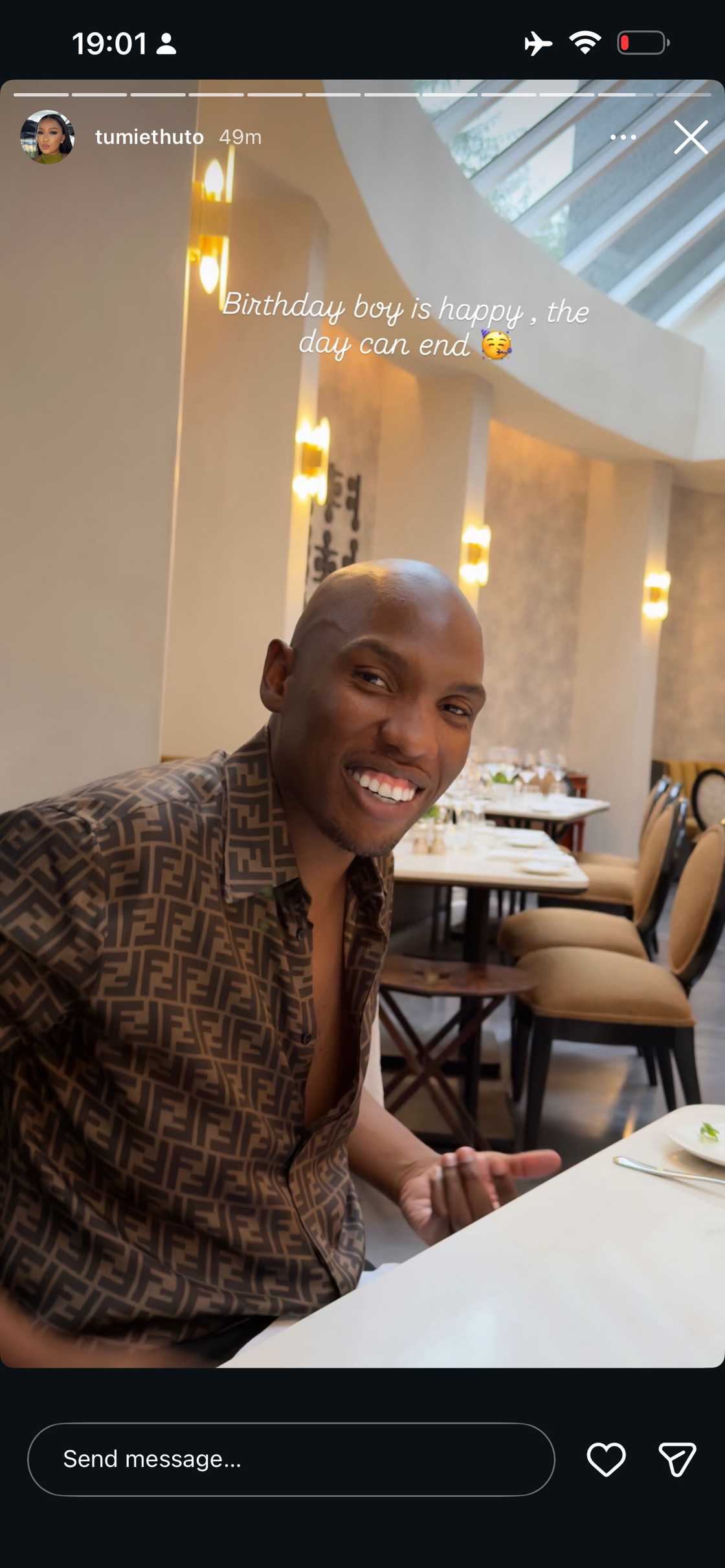 Sim Dope's alleged side chick posted him. Sim Dope's alleged side chick posted him.