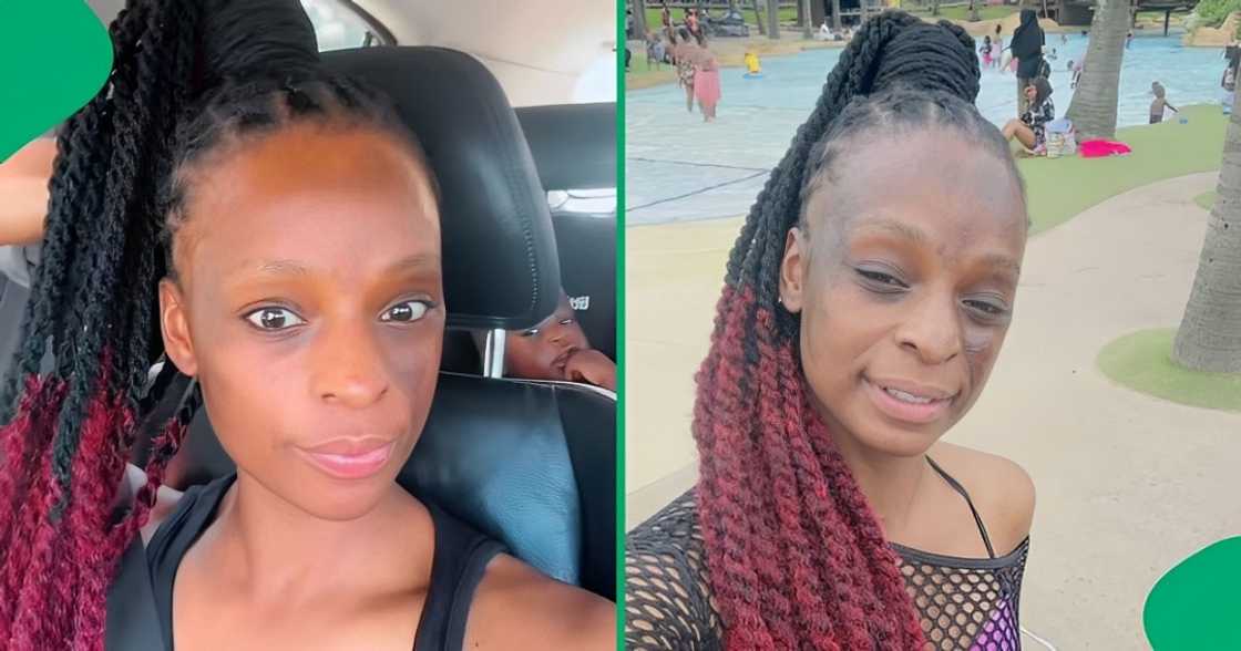 A TikTok video shows a woman unveiling what was left of her monthly groceries. A TikTok video shows a woman unveiling what was left of her monthly groceries.