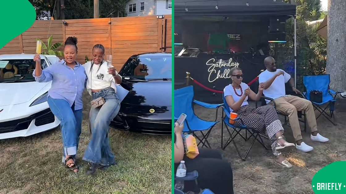 A group of South Africans showcased their luxury cars in the US and a soft life in a viral video.