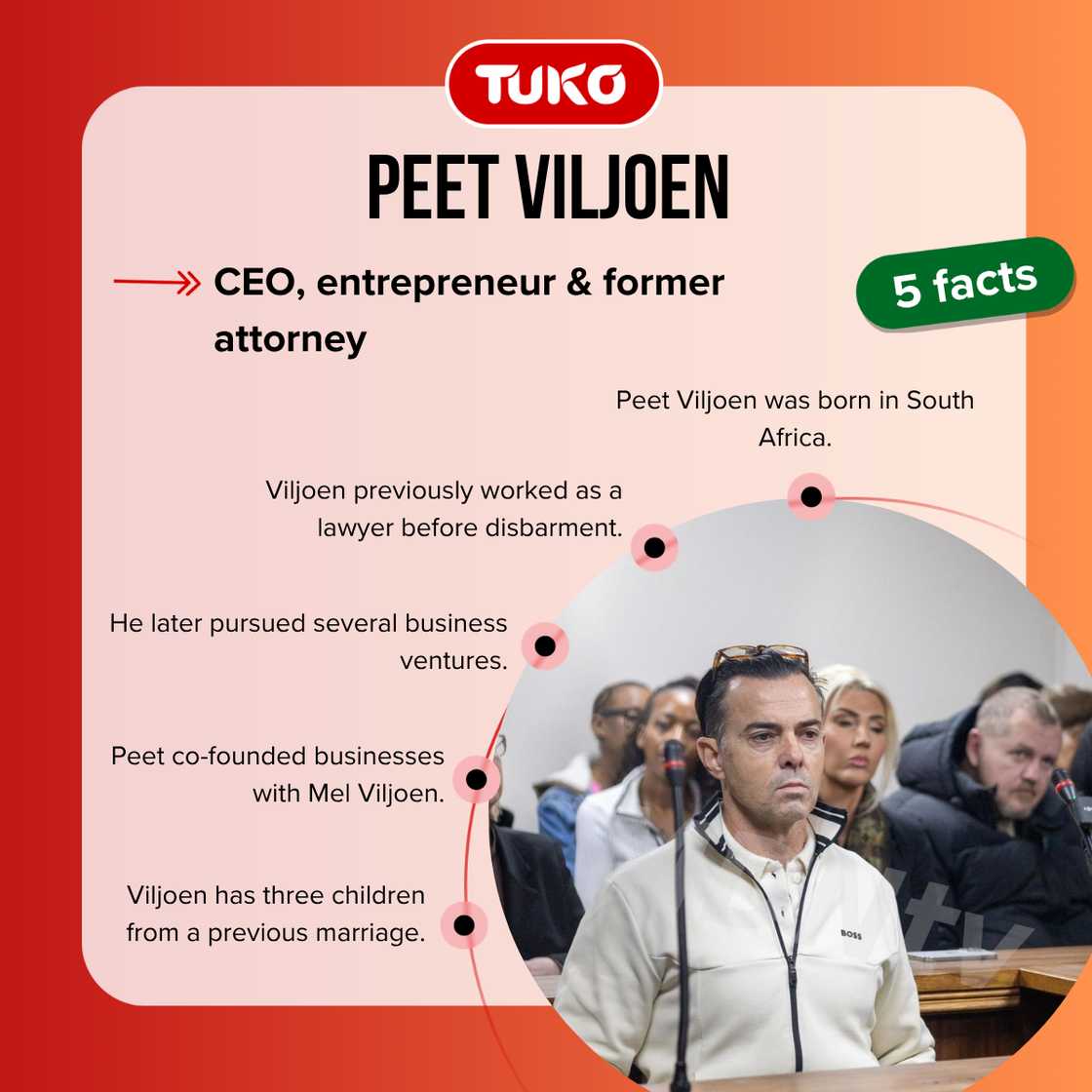 Facts about Peet Viljoen