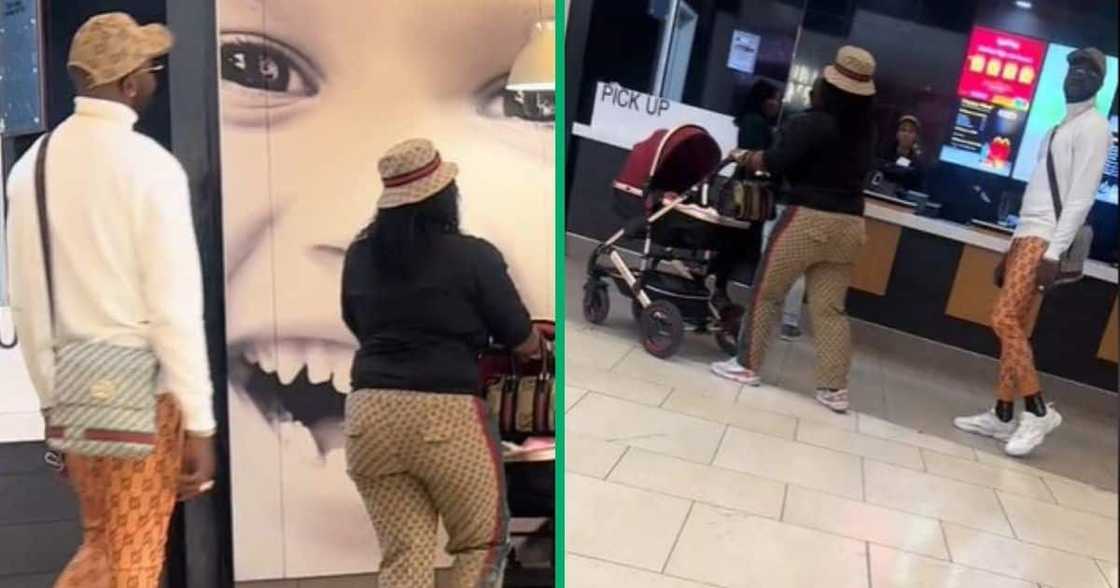 TikTok video of couple wearing full Gucci TikTok video of couple wearing full Gucci