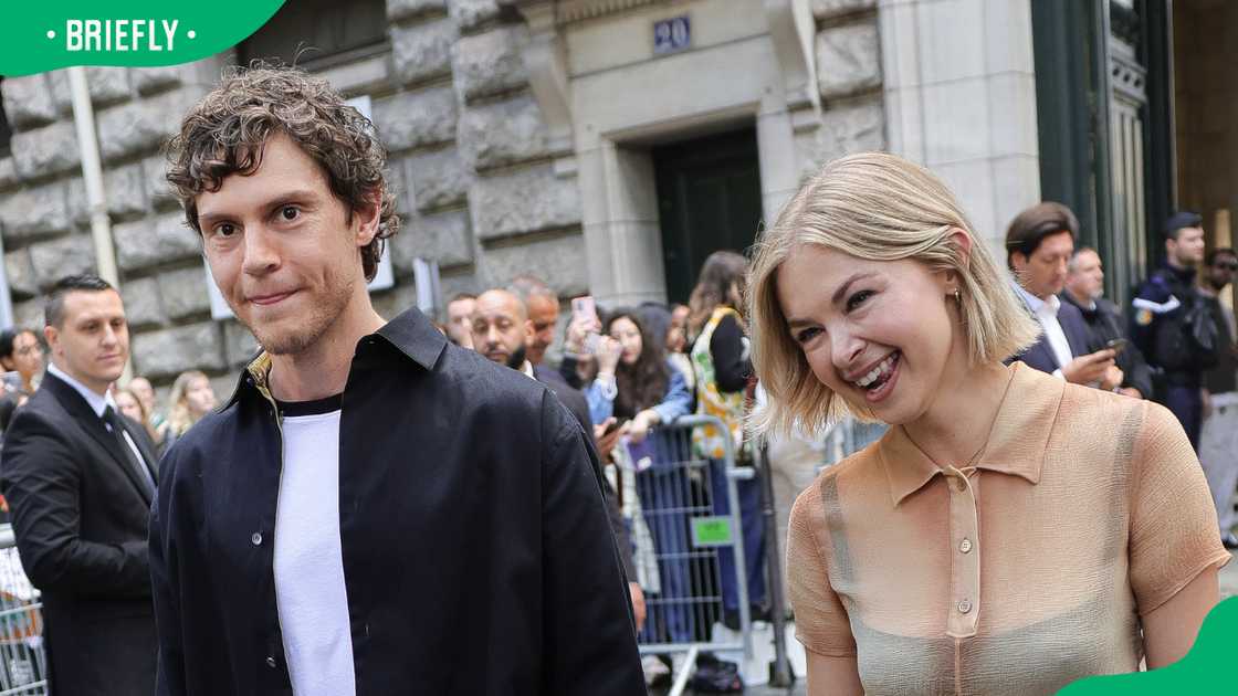 Evan Peters and Natalie Engel in Paris Evan Peters and Natalie Engel in Paris
