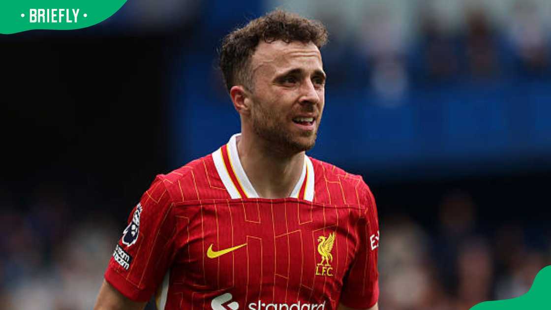 Diogo Jota of Liverpool during the Premier League