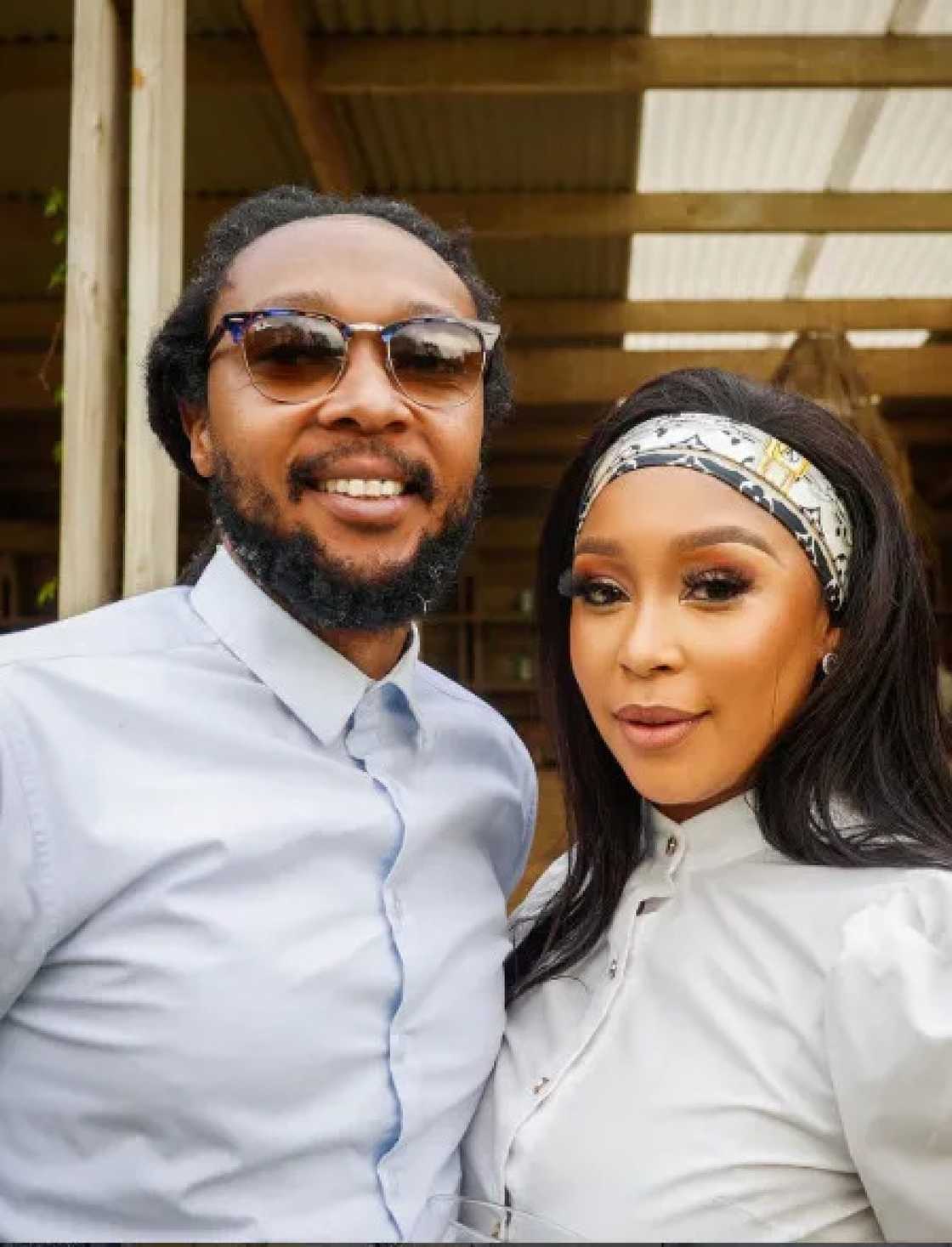 Minnie Dlamini shows off her brother
