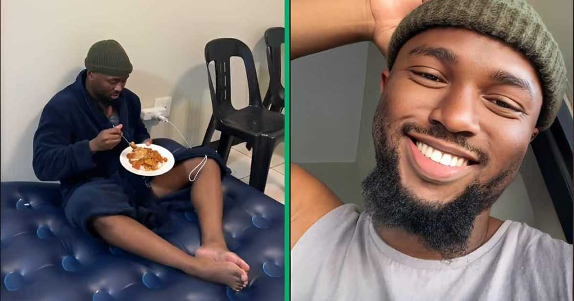 A South African man posted a video showing his new couch that he bought A South African man posted a video showing his new couch that he bought