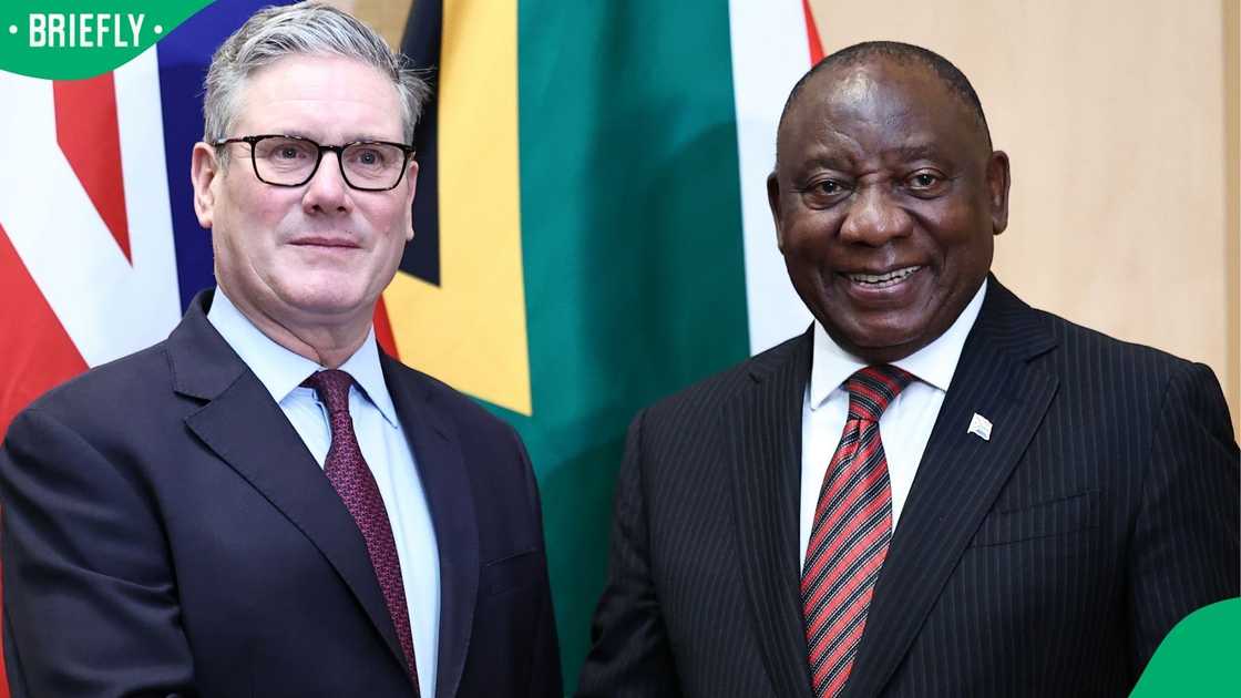 British Prime Minister Keir Starmer and South African President Cyril Ramaphosa