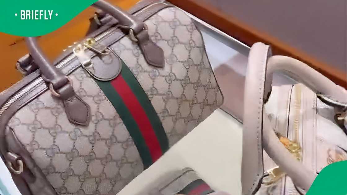 A TikTok photo of a Gucci bag A TikTok photo of a Gucci bag