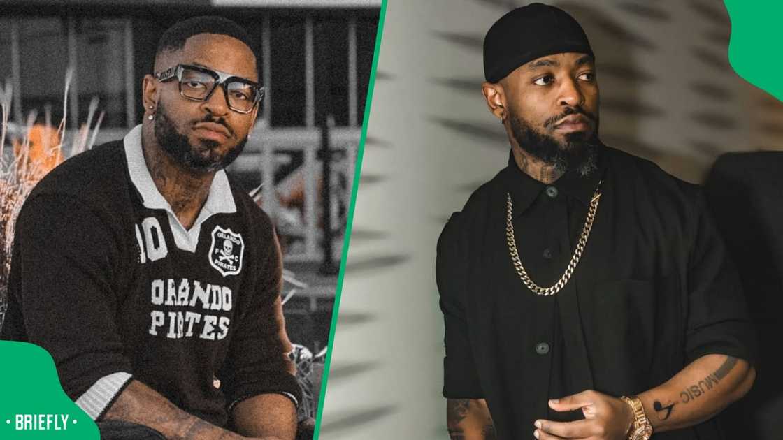 DJ and producer Prince Kaybee received praise on social media DJ and producer Prince Kaybee received praise on social media