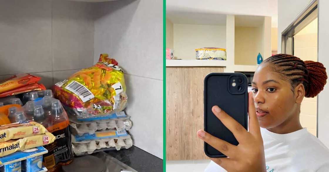 A University of Limpopo student took to her TikTok account to share a Makro R3k grocery haul.