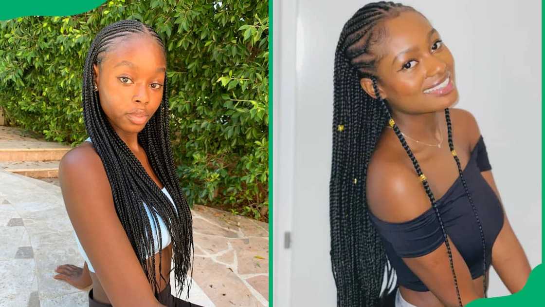 Fulani braids with extensions Fulani braids with extensions