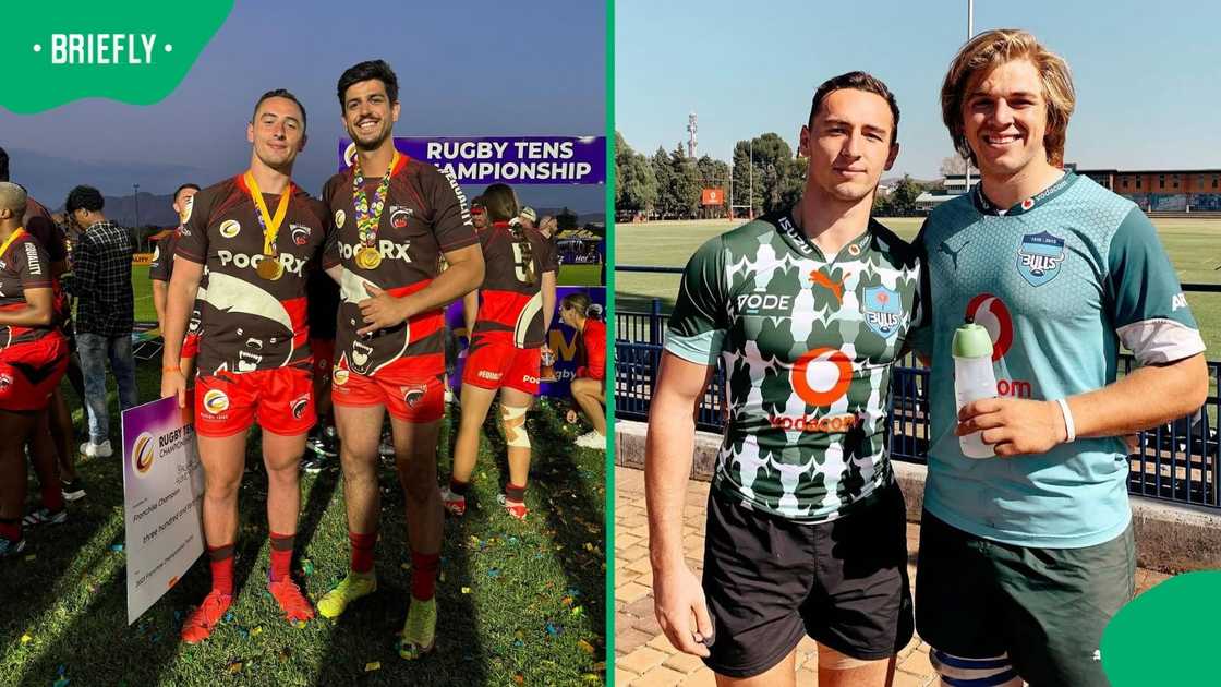 Kyle Meadows in his rugby uniform.
